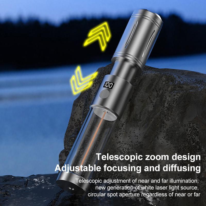 Rechargeable LED Camping Flashlight Lantern With Power Bank Emergency Light 8