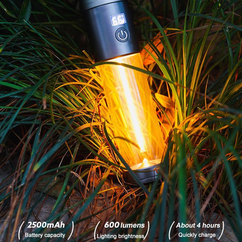 Rechargeable LED Camping Flashlight Lantern With Power Bank Emergency Light 11