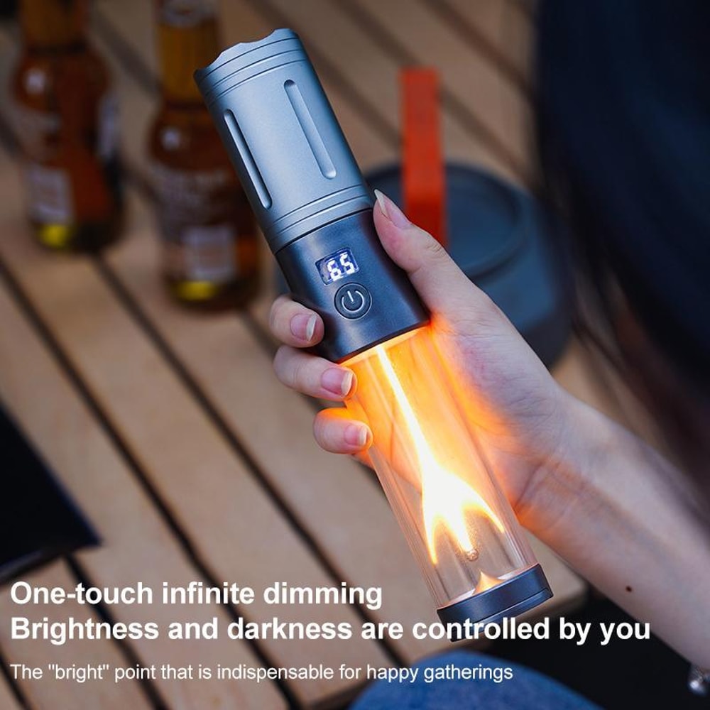 Rechargeable LED Camping Flashlight Lantern With Power Bank Emergency Light 6