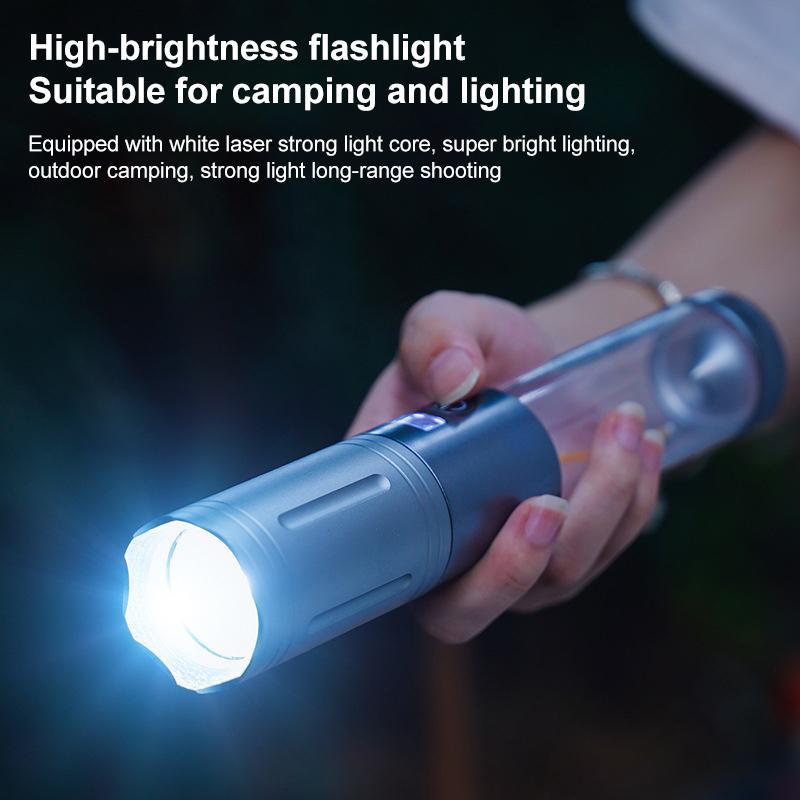 Rechargeable LED Camping Flashlight Lantern With Power Bank Emergency Light 7