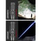 Mini Rechargeable Flashlight With White Laser Beam TypeC Charging Long Range Zoom Light 2