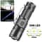 Mini Rechargeable Flashlight With White Laser Beam TypeC Charging Long Range Zoom Light 4