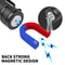 Mini Rechargeable Flashlight With White Laser Beam TypeC Charging Long Range Zoom Light 5