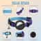 Rainbow Gradient AirTag Cat Collar With Bell Waterproof Silicone Tracker Holder 4