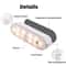 Magnetic Motion Sensor Under Cabinet Light Rechargeable 20 LED Lamp With 3 Color Modes 6