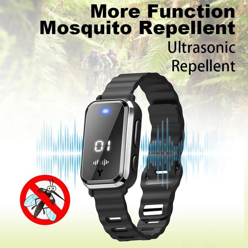 Rechargeable Mosquito Repellent Bracelet With Anti Static Digital Watch 4