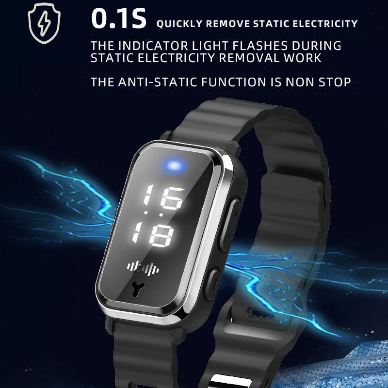 Rechargeable Mosquito Repellent Bracelet With Anti Static Digital Watch 5