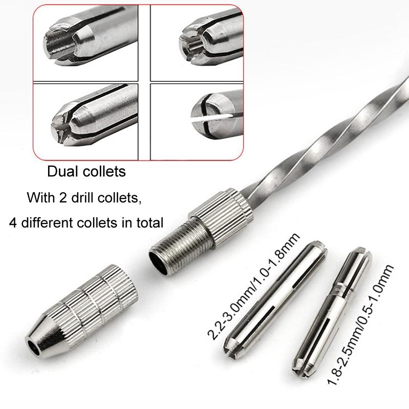 Precision Mini Hand Drill For Crafts Jewelry Making Jade Hole Punching 2