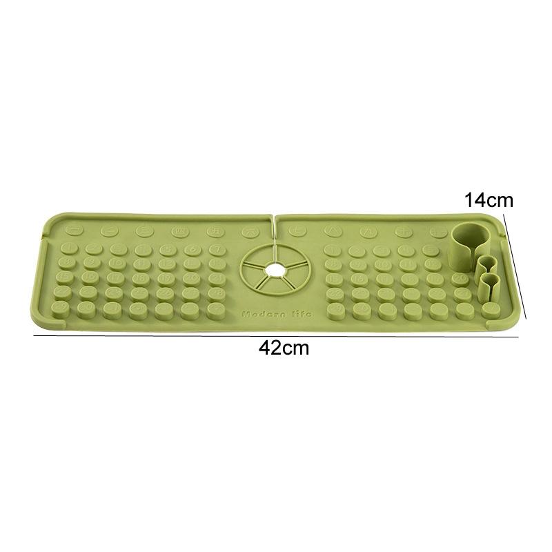 Silicone Faucet Mat Splash Guard Sink Organizer For Kitchen And Bathroom 4