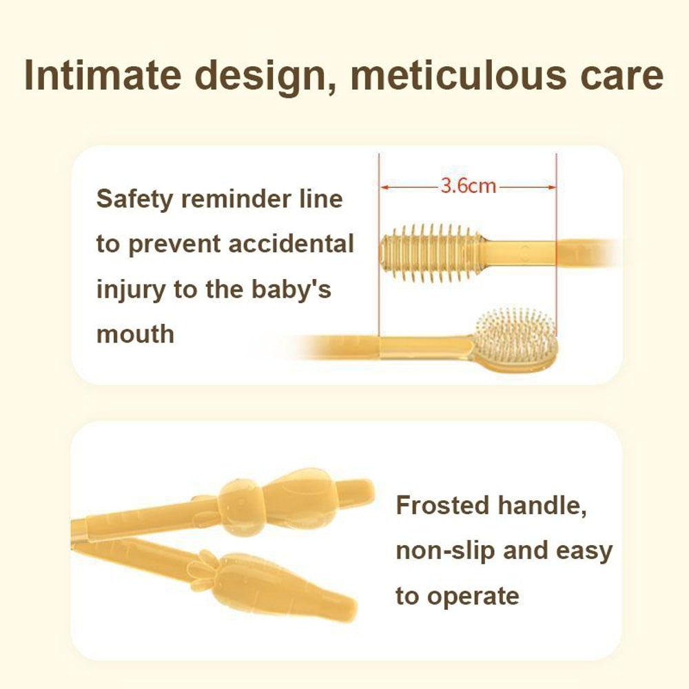 Silicone Baby Finger Toothbrush & Tongue Cleaner for Infants and Toddlers