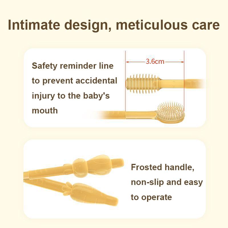 Silicone Baby Finger Toothbrush & Tongue Cleaner for Infants and Toddlers