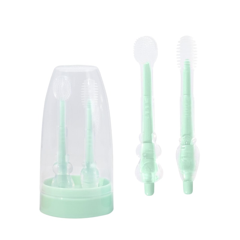 Silicone Baby Finger Toothbrush & Tongue Cleaner for Infants and Toddlers