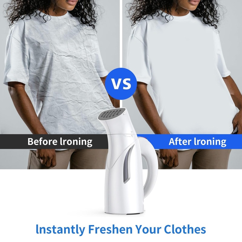 Portable Handheld Garment Steamer Mini Steam Iron for Travel, Home & Wrinkle-Free Clothes