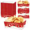 Festive Christmas Snack Trays 20pcs Disposable Paper Food Holders for Fries Cookies & Party Treats