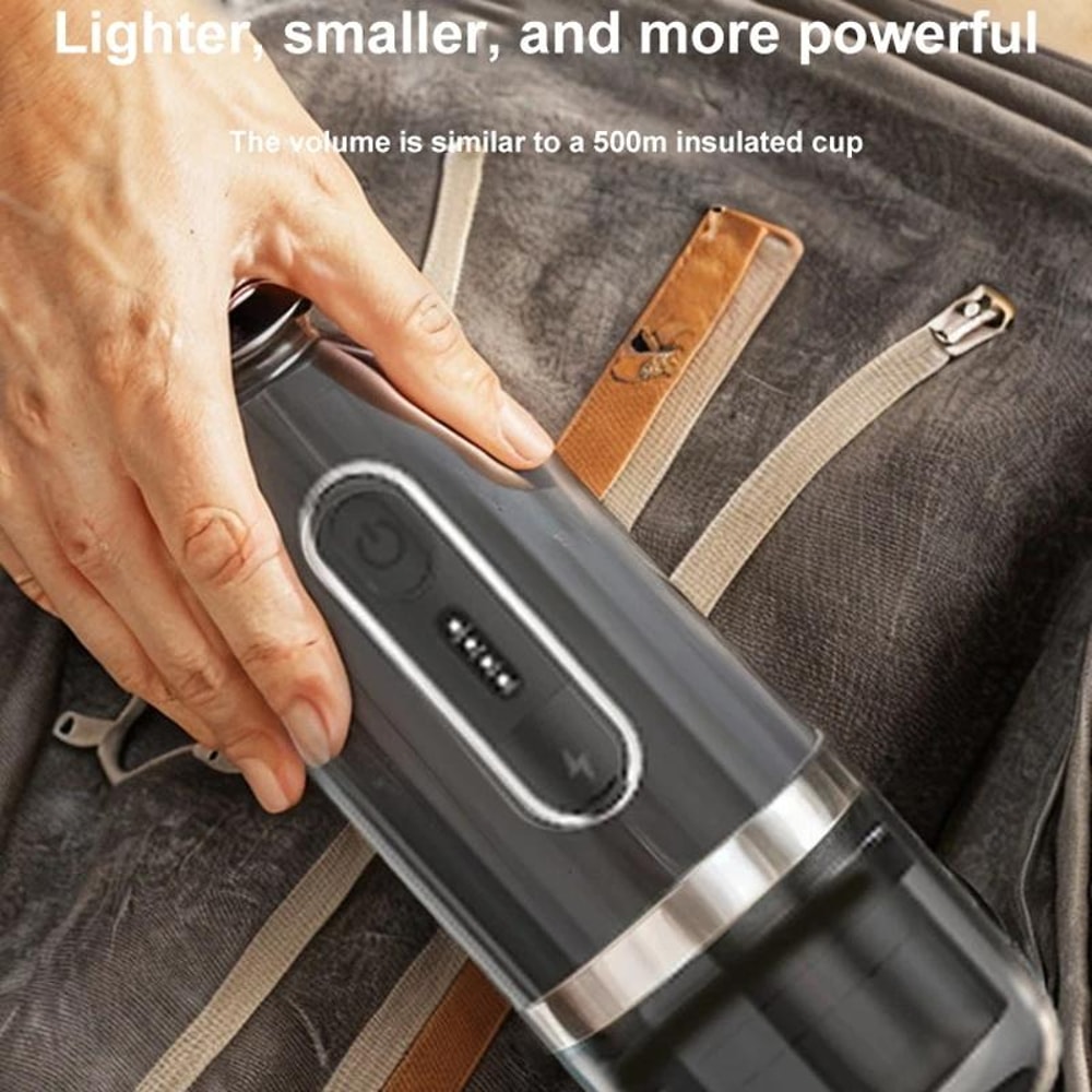 3-in-1 Portable Espresso Maker with Wireless Heating for Capsules & Ground Coffee