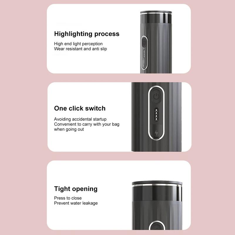 3-in-1 Portable Espresso Maker with Wireless Heating for Capsules & Ground Coffee