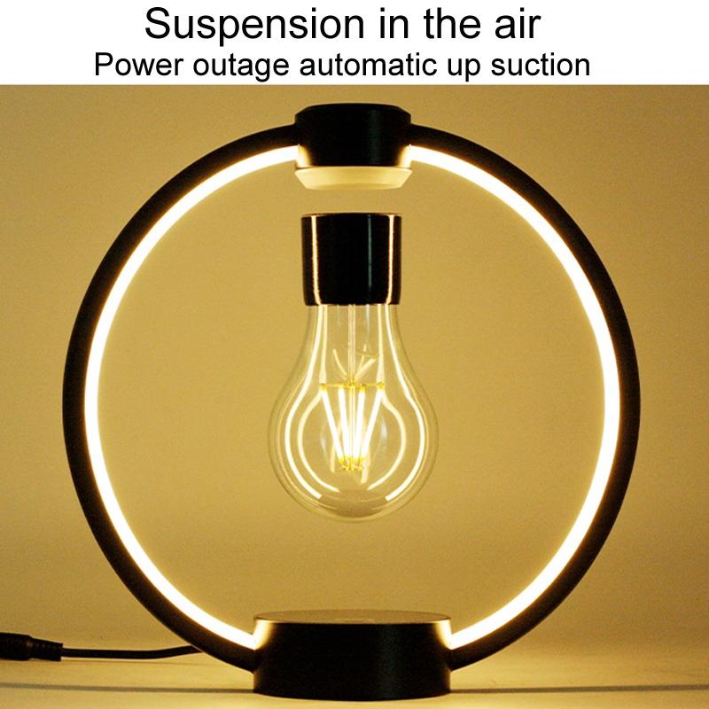 Magnetic Levitation Lamp With Floating Light Bulb LED Desk Ambient Night Light 3