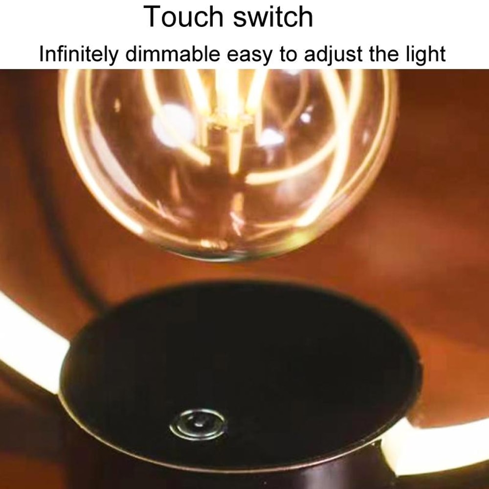 Magnetic Levitation Lamp With Floating Light Bulb LED Desk Ambient Night Light 4