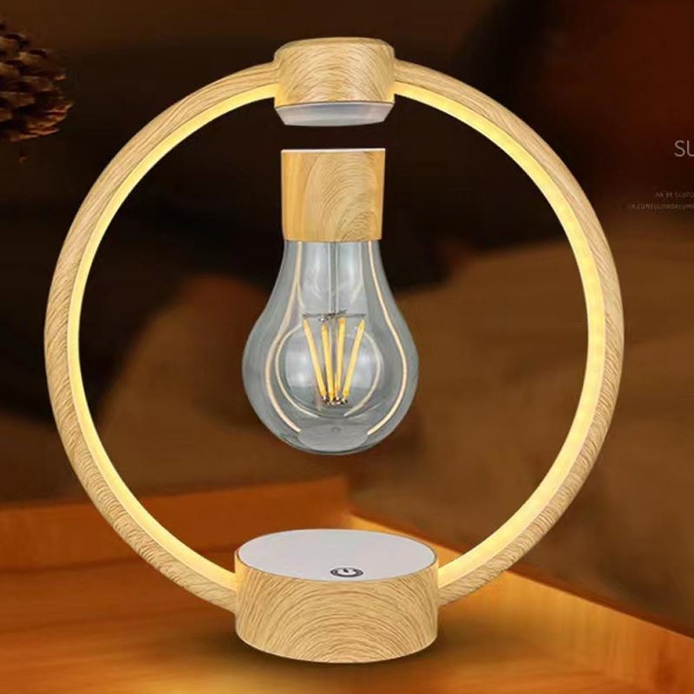 Magnetic Levitation Lamp With Floating Light Bulb LED Desk Ambient Night Light 7