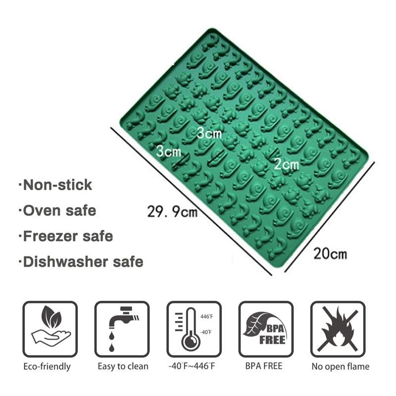 Mini Animal Silicone Mold For Chocolate Candy Mold Pet Treats Fondant Baking 2