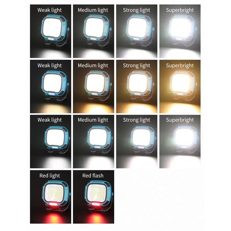 Rechargeable COB LED Work Light With Type C Charging And 180 Adjustable Floodlight 7