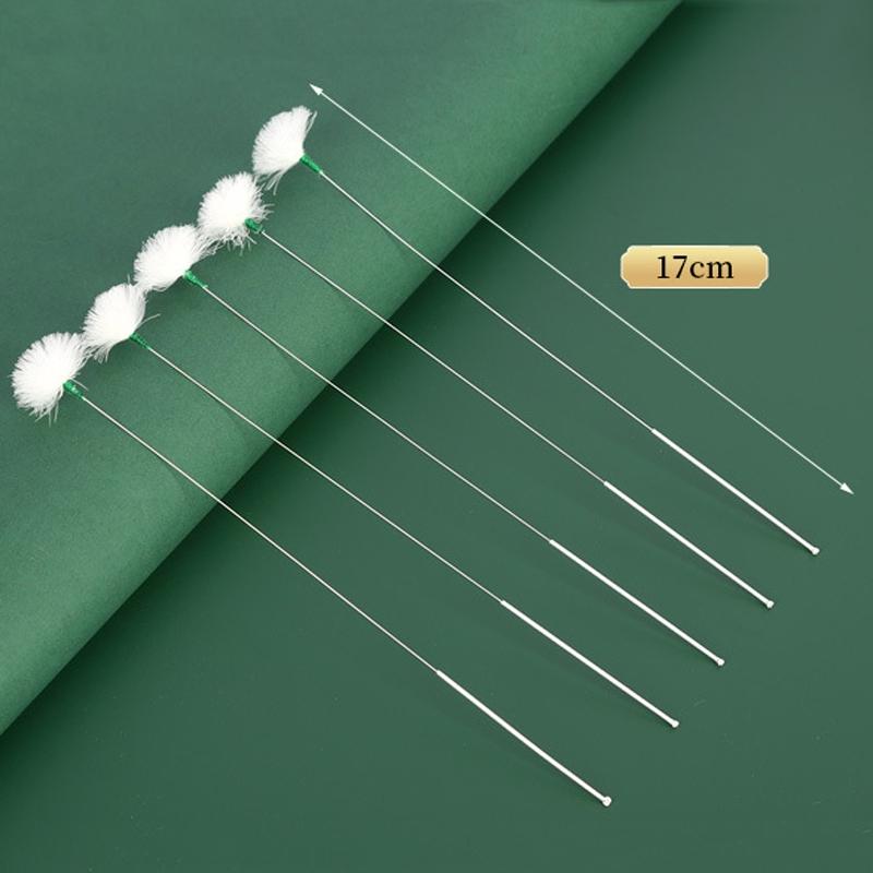 Silver Goose Feather Ear Cleaner Tool Set for Gentle Ear Massage & Relaxation