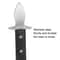 Premium Oyster Shucking Knife with Wooden Stand Stainless Steel Seafood Shell Opener