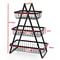 3-Tier Fruit Basket Organizer with Wooden Handle for Kitchen Counter Storage