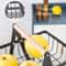 3-Tier Fruit Basket Organizer with Wooden Handle for Kitchen Counter Storage