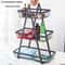 3-Tier Fruit Basket Organizer with Wooden Handle for Kitchen Counter Storage