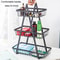 3-Tier Fruit Basket Organizer with Wooden Handle for Kitchen Counter Storage
