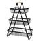 3-Tier Fruit Basket Organizer with Wooden Handle for Kitchen Counter Storage