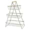 3-Tier Fruit Basket Organizer with Wooden Handle for Kitchen Counter Storage