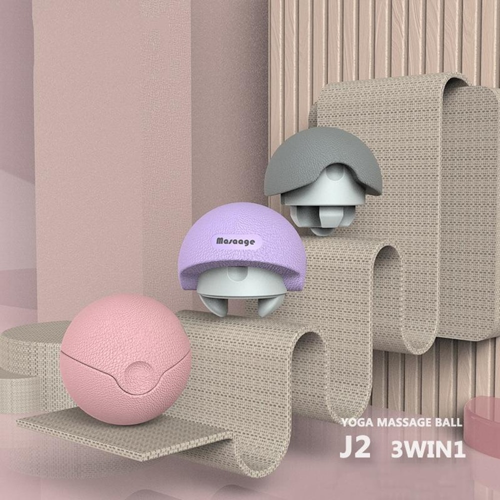 3in1 Deep Tissue Massage Ball For Yoga Fascia Relief Neck Muscle Recovery 1