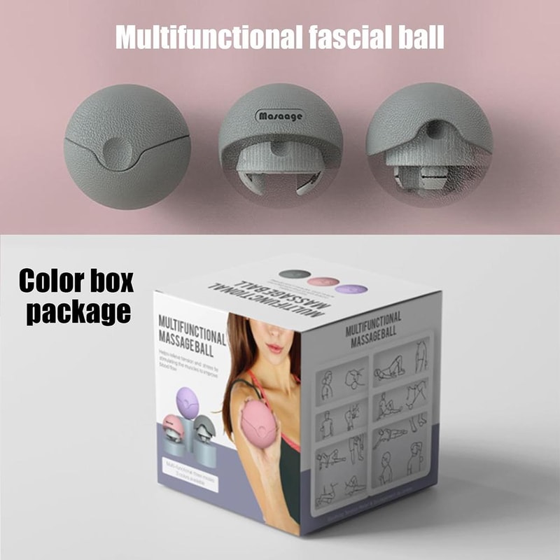3in1 Deep Tissue Massage Ball For Yoga Fascia Relief Neck Muscle Recovery 6