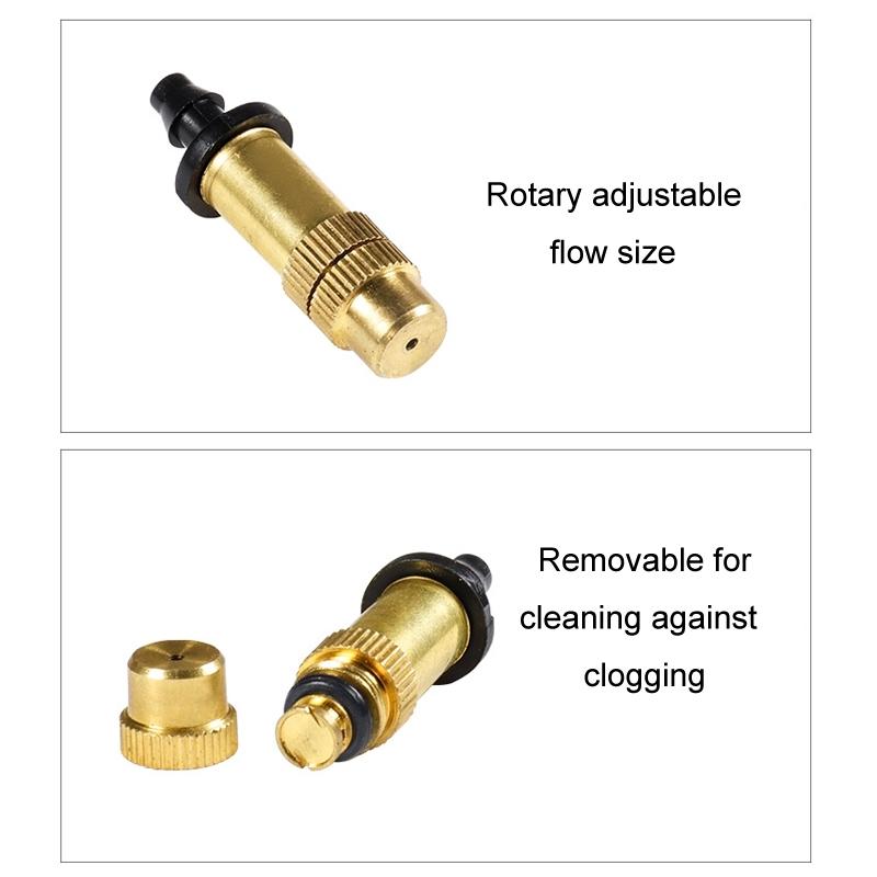 2pcs 47mm Barbed Atomizing Spray Nozzle Horticulture And Greenhouse Irrigation Micro Spray Header S 3