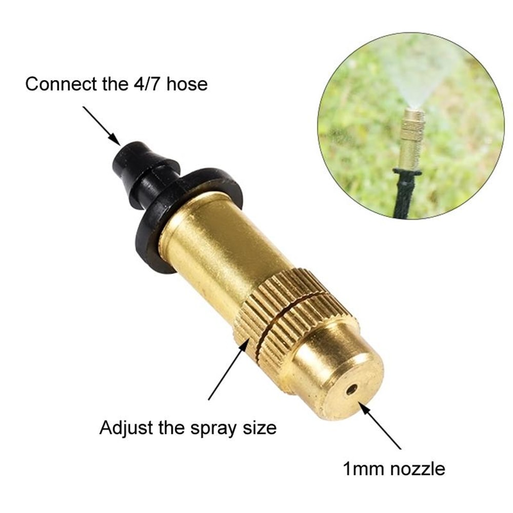 2pcs 47mm Barbed Atomizing Spray Nozzle Horticulture And Greenhouse Irrigation Micro Spray Header S 5