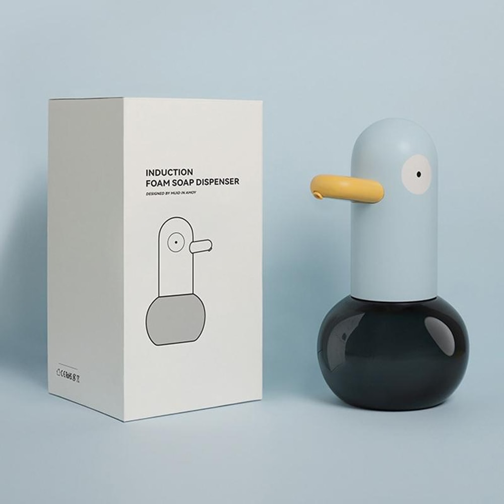 Cute Duck Automatic Foam Soap Dispenser Rechargeable Touchless Hand Washer For Kids Family 7