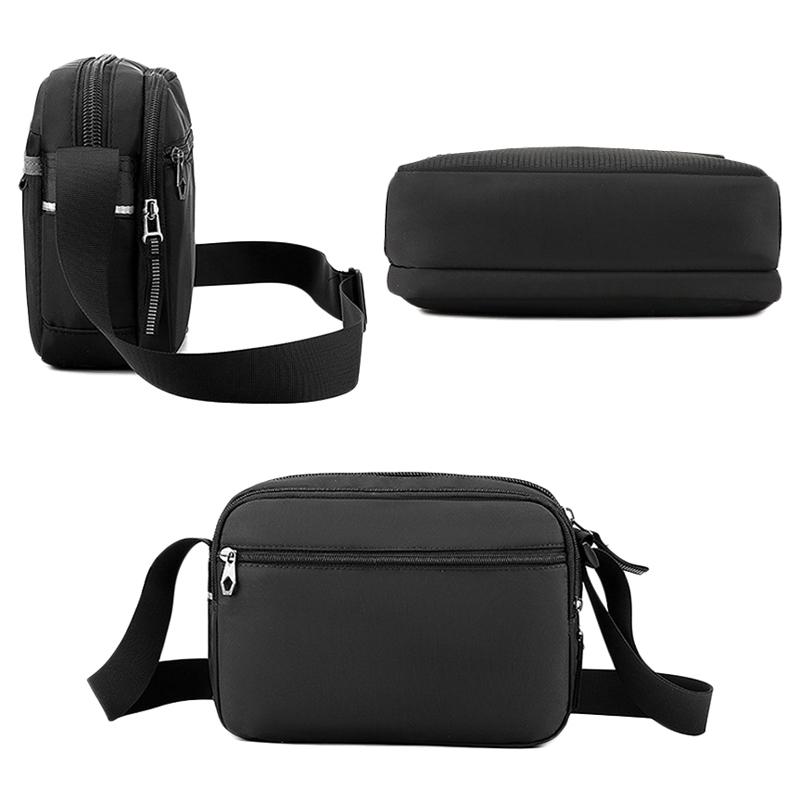 Crossbody Bag For Men Waterproof Nylon Sling Bag With Multi Pocket Storage 2