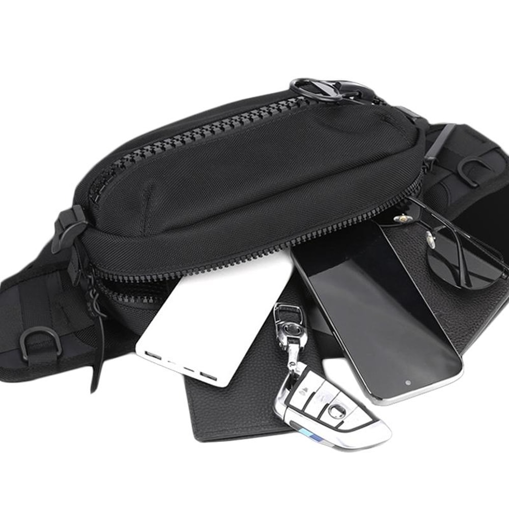 Sports Waist Bag Waterproof Crossbody Sling Bag For Travel Running Daily Carry 4