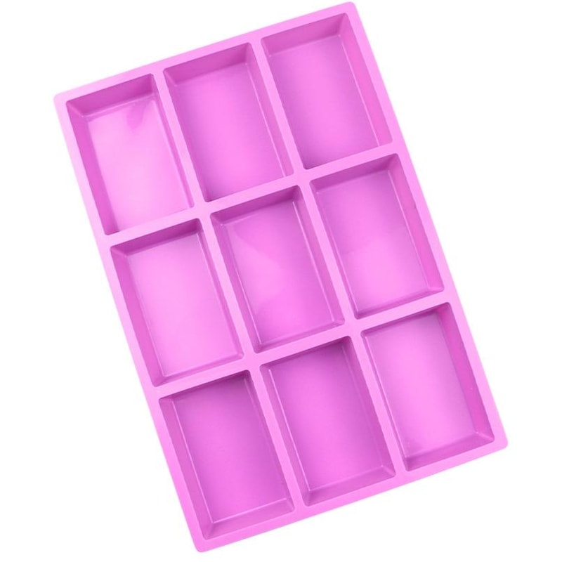 9 Grid Silicone Soap and Cake Mold for Chocolates Candies Ice Cubes and DIY Baking