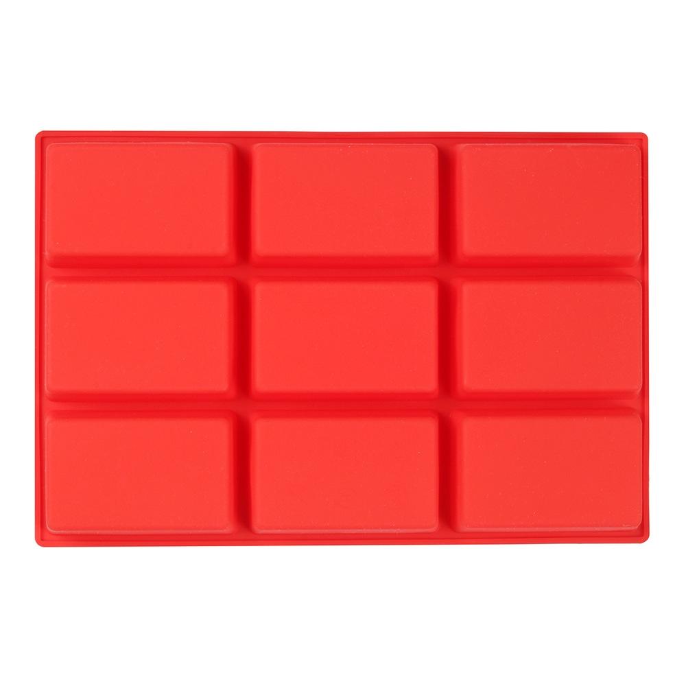 9 Grid Silicone Soap and Cake Mold for Chocolates Candies Ice Cubes and DIY Baking