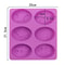 6Cavity Silicone Cake Mold For Bee Chocolates Soap Jelly Mini Desserts 4