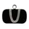 Luxury Velvet Rhinestone Evening Clutch Bag With Detachable Chain For Weddings Parties 7