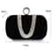 Luxury Velvet Rhinestone Evening Clutch Bag With Detachable Chain For Weddings Parties 2