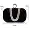 Luxury Velvet Rhinestone Evening Clutch Bag With Detachable Chain For Weddings Parties 2
