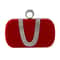 Luxury Velvet Rhinestone Evening Clutch Bag With Detachable Chain For Weddings Parties 8