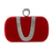 Luxury Velvet Rhinestone Evening Clutch Bag With Detachable Chain For Weddings Parties 8