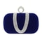 Luxury Velvet Rhinestone Evening Clutch Bag With Detachable Chain For Weddings Parties 9