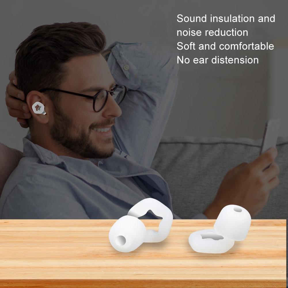 3 Pairs Silicone Earplugs For Sleep Swimming Noise Reduction Comfort Fit 4